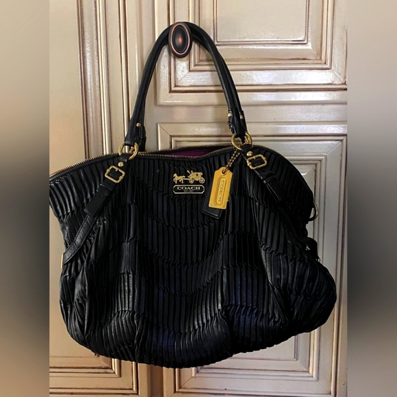 Coach Black Madison Bag - Picture 1 of 9